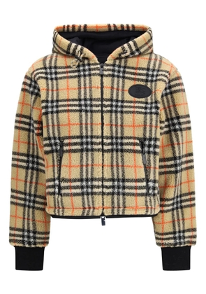 Burberry hooded check-pattern jacket - Neutrals