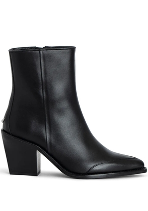 Zadig&Voltaire Cara 70mm leather boots - Black