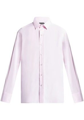 TOM FORD cotton poplin shirt - Pink