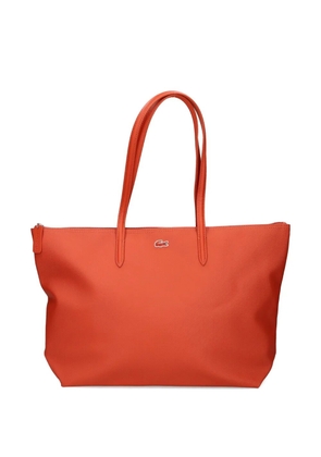 Lacoste logo-patch tote bag - Orange