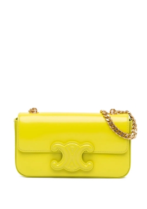 Celine Pre-Owned 2022 Triomphe Calfskin Cuir Chain shoulder bag - Yellow