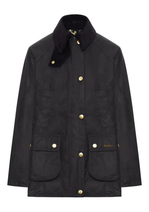 Barbour Beadnell corduroy-collar coat - Black
