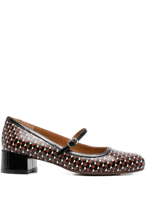 Chie Mihara 40mm Reni geometric-pattern pumps - Black