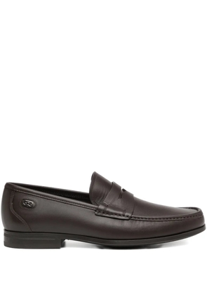 Ferragamo penny loafers - Brown
