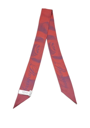 Burberry Pre-Owned rose-print silk scarf - Red