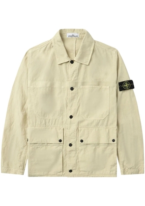Stone Island Compass-badge shirt jacket - Neutrals