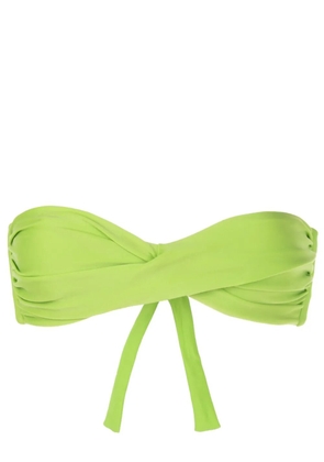 Amir Slama twist-detail bikini top - Green