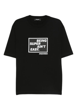 DSQUARED2 slogan-print T-shirt - Black