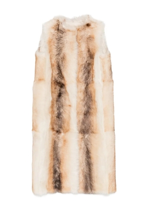 Yves Salomon lamb-shearling gilet - Neutrals