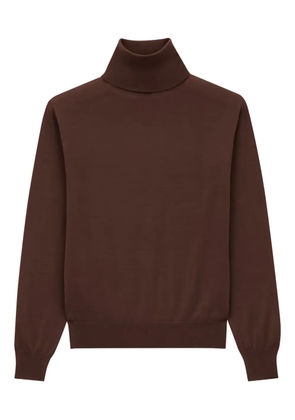 Saint Laurent roll-neck cashmere sweater - Brown
