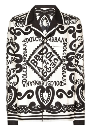 Dolce & Gabbana printed silk shirt - White