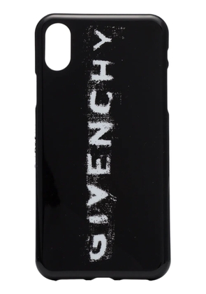 Givenchy black and white faded logo print iPhone X phone case