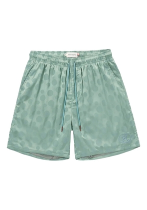 Honor The Gift polka-dot jacquard shorts - Green