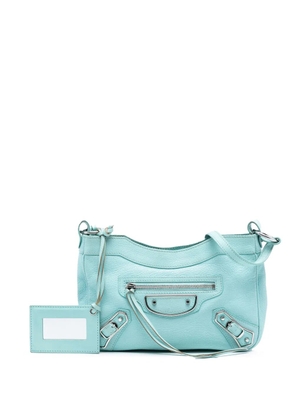 Balenciaga Pre-Owned 2015 Chevre Motocross Classic Metallic Edge Hip crossbody bag - Blue