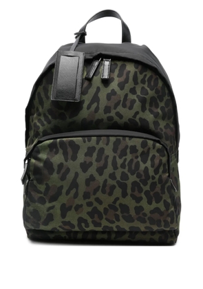 Prada leopard-print backpack - Green