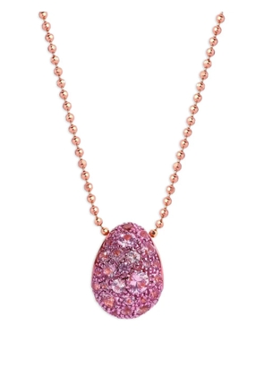 graziela 18K rose gold Bahia sapphire necklace - Pink