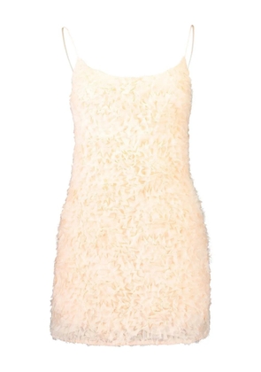 Aje Colette ruffled mini dress - Neutrals