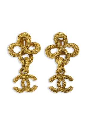 CHANEL Pre-Owned 1993 Interlocking CC earrings - Gold