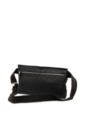 Gucci Pre-Owned 2000-2015 GG Canvas Double Pocket belt bag - Black