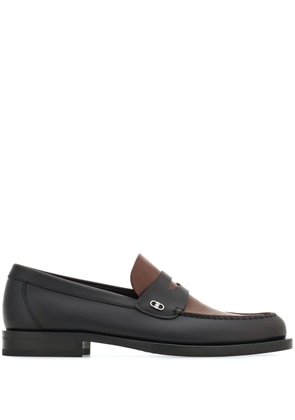 Ferragamo Gancini loafers - Black