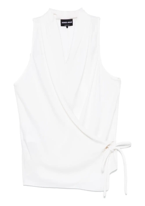 Giorgio Armani Pre-Owned wrap blouse - White