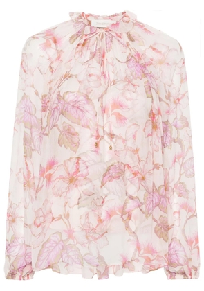 ZIMMERMANN Matchmaker Billow floral-print blouse - Pink