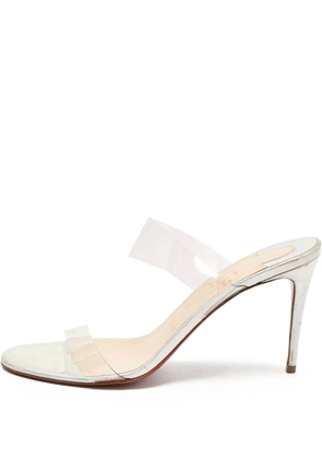 Christian Louboutin Pre-Owned 100mm Just Nothing double-strap sandals - Neutrals