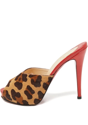 Christian Louboutin Pre-Owned calf Hair heeled sandals - Brown