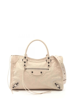 Balenciaga Pre-Owned 2010-2025 Medium Lambskin Le City satchel - Brown