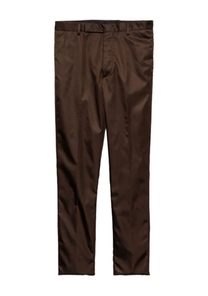 Prada concealed-fly trousers - Brown