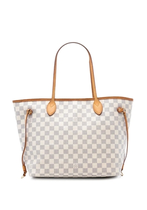 Louis Vuitton Pre-Owned 2011 Damier Azur Neverfull MM tote bag - White
