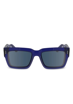 Calvin Klein rectangle-frame sunglasses - Blue