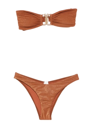 ZIMMERMANN Daylight Metallic bikini - Brown