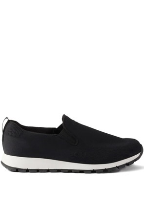 Prada logo-detail slip-on sneakers - Black