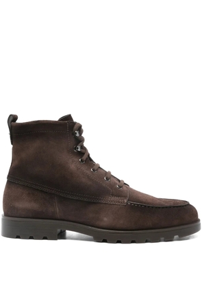 Santoni suede boots - Brown
