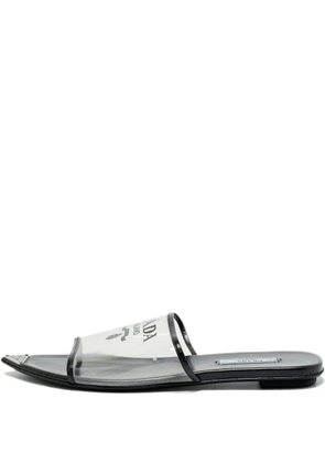 Prada Pre-Owned transparent slides - White