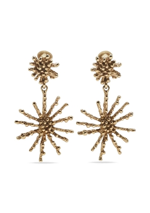 Oscar de la Renta Pre-Owned sculptural drop earrings - Gold