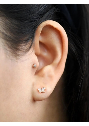 Anzie 14K yellow gold Love Letter diamond earrings