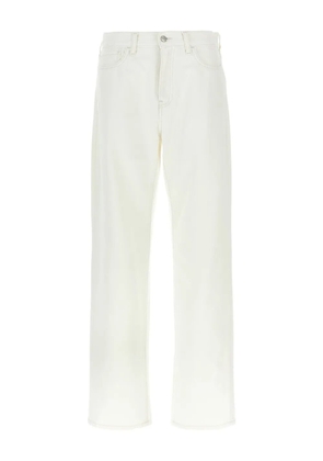 Carhartt WIP logo-patch cotton jeans - White