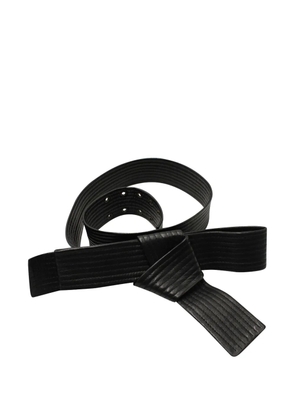 Lanvin Pre-Owned quilted leather belt - Black