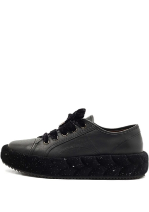 Marco De Vincenzo platform leather sneakers - Black