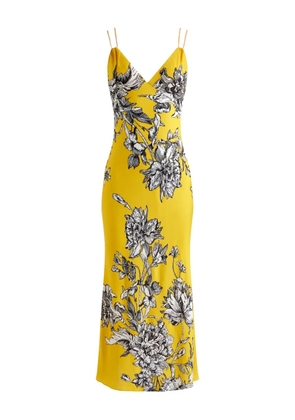 alice + olivia Kiro midi dress - Yellow