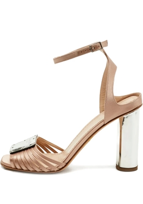 Christian Dior Pre-Owned block-heel sandals - Neutrals