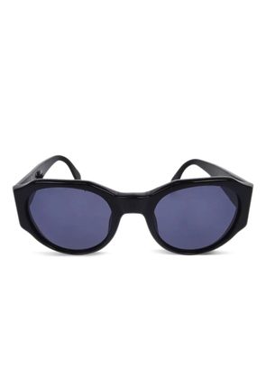CHANEL Pre-Owned 1990-2000s geometric-frame sunglasses - Black