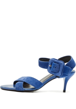 Roger Vivier Vintage criss-cross buckle sandals - Blue