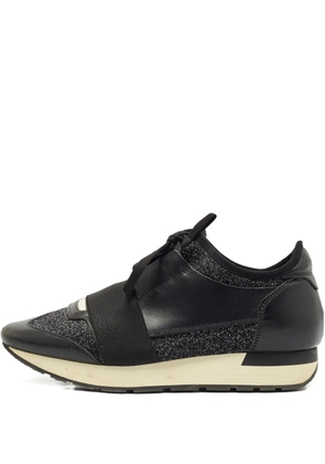 Balenciaga Pre-Owned Race Runner lace-up sneakers - Black