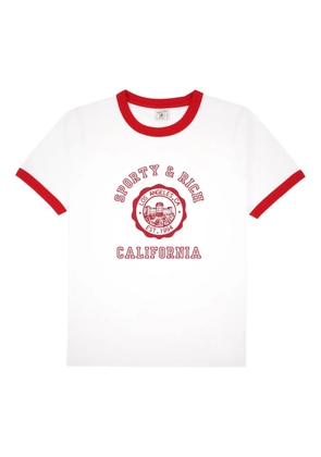 Sporty & Rich ringer graphic T-shirt - White