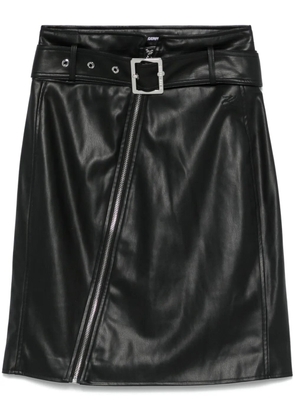 Karl Lagerfeld faux-leather biker skirt - Black