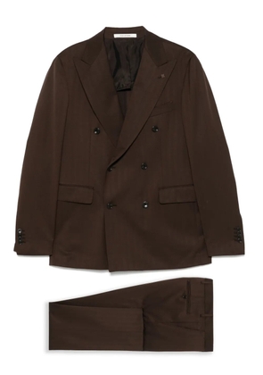 Tagliatore virgin-wool suit - Brown