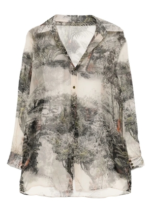Isabel Sanchis landscape print long sleeves shirt - Neutrals
